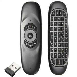 Microware W1 Air Mouse 2.4Ghz Wireless Mini Keyboard with Mouse Game Handle Android Remote Control for Smart TV, Android TV Box, PC, HTPC, IPTV, Media Player