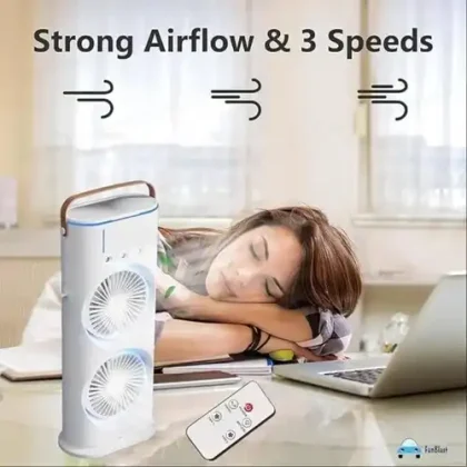 Rechargeable Double-ended Spray Fan Portable Humidifier Fan Air Conditioner Household Small Air Cooler