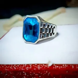 অরিজিনাল ইন্দ্র নীলা পাথরের আংটি ( ২০৭)